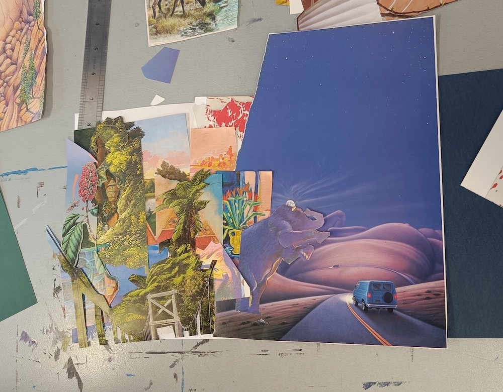 Student artwork collage