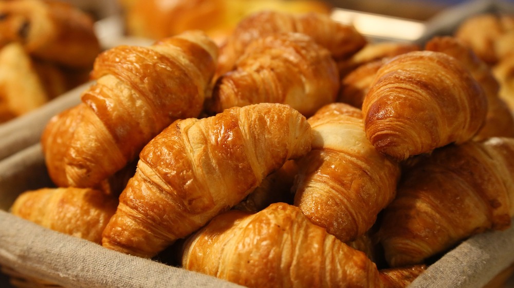 Basket of croissants